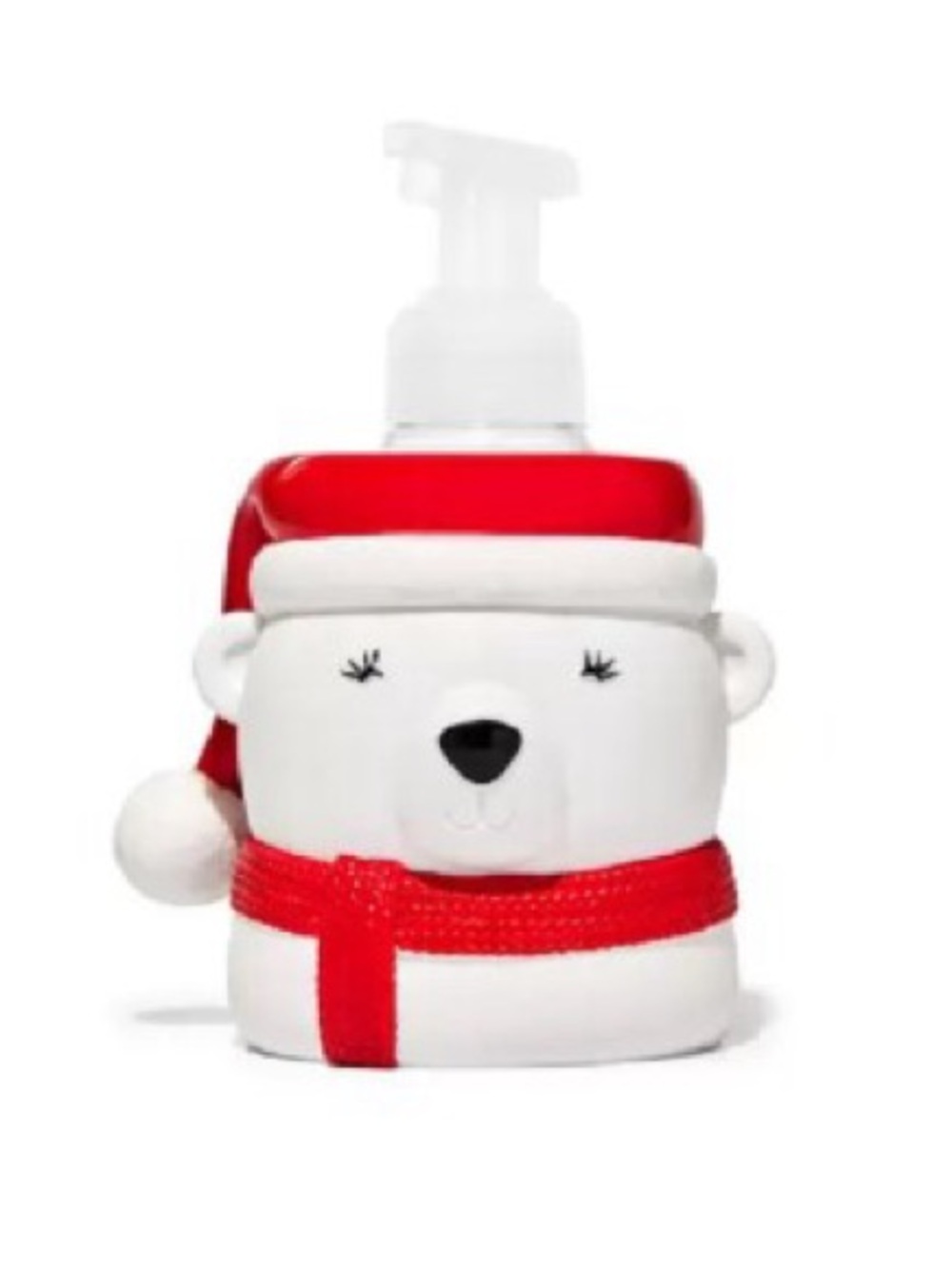 Bath and Body Works 2021 Santa Polar Bear Gentle Foaming Soap Holder
